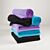 Lot de 2 linges de sport en microfibre