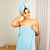 Lot de 2 turbans en microfibre pour les cheveux