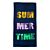 Linge de plage avec grande inscription "Summertime"