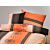 Draps-housses aux coloris assortis: mandarine, anthracite