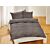 Linge de lit en satin bio uni à rayures