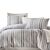 Parure de lit avec rayures au design moderne